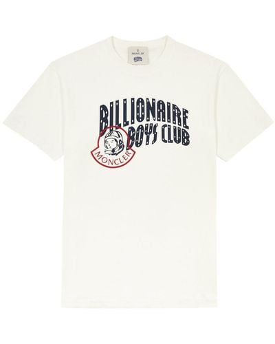 Moncler Genius X Billionaire Boys Club Logo-Print Cotton T-Shirt - White