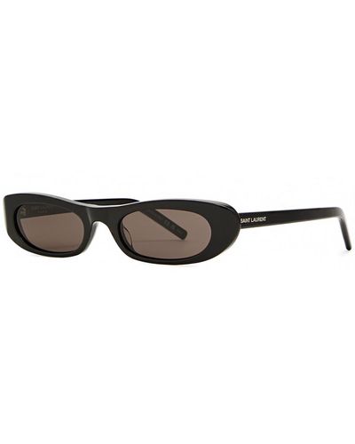 Saint Laurent Narrow Cat-eye Sunglasses - Black