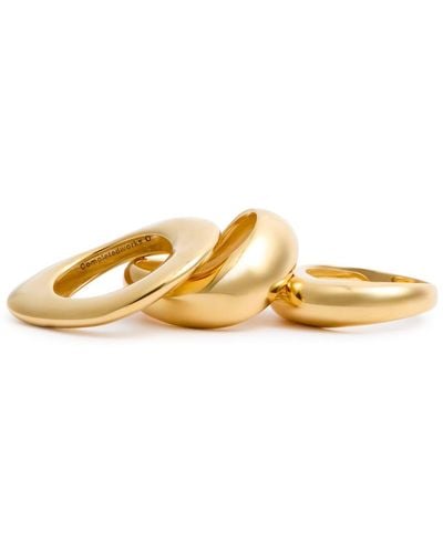 Completedworks Post-Capital 14Kt-Plated Rings - Metallic