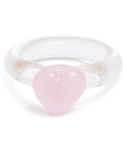 SANDRALEXANDRA Love Glass Ring - Pink