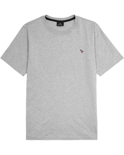 PS by Paul Smith Logo Cotton T-shirt - Gray