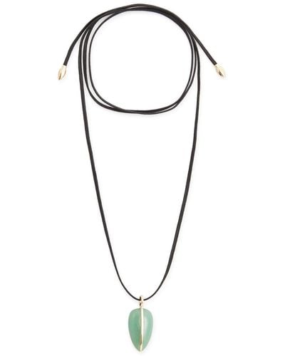 BY PARIAH Pebble Large Silk Cord Necklace - Green