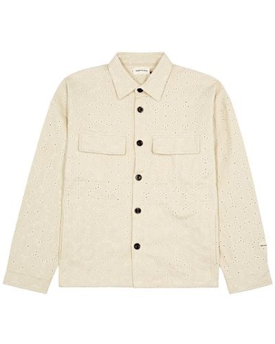 Honor The Gift Legacy Eyelet-Embroidered Cotton Overshirt - Natural