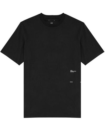 OAMC Stiller Printed Cotton T-Shirt - Black