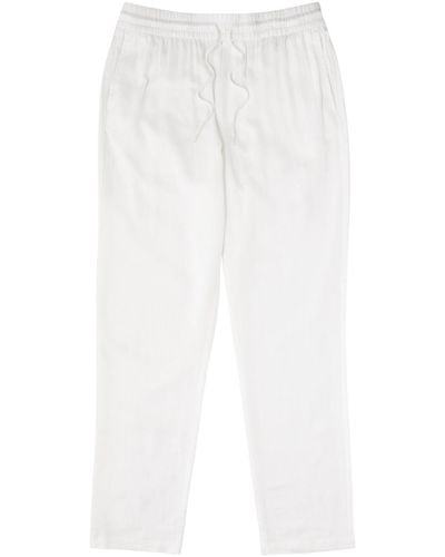 Les Deux Patrick Tapered Linen-Blend Trousers - White
