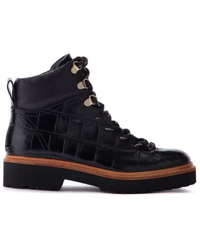 Jigsaw Fitzroy Trek Boot Leather - Black