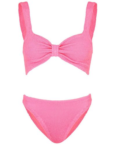 Hunza G Bonnie Seersucker Bikini - Pink