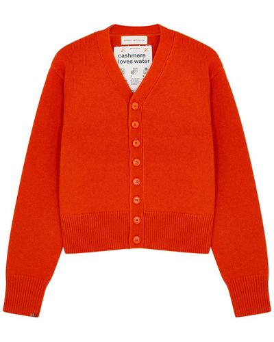 Extreme Cashmere N°309 Clover Cashmere Cardigan - Red