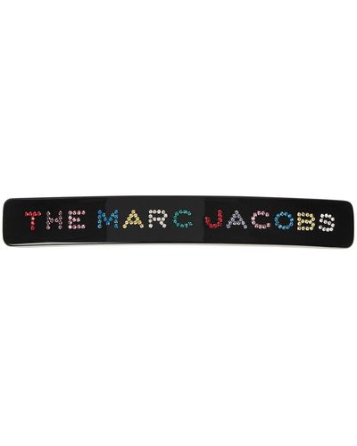 Marc Jacobs Crystal-Embellished Hair Clip - Black