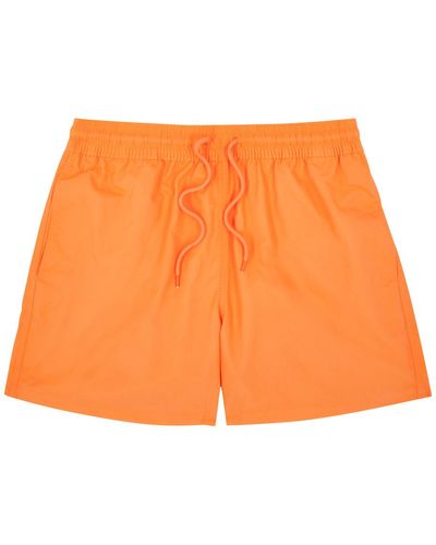 COLORFUL STANDARD Shell Swim Shorts - Orange