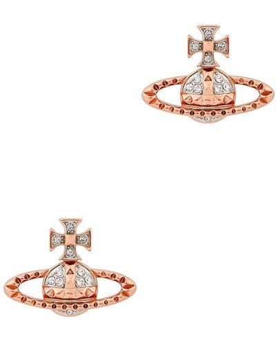 Vivienne Westwood Crystal Mayfair Bas Relief Earrings - Metallic