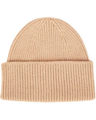 COLORFUL STANDARD Ribbed Wool Beanie - Natural