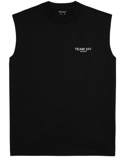 Represent Team 247 Printed Stretch-jersey Tank - Black
