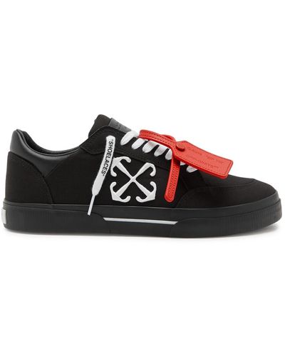 Off-White c/o Virgil Abloh Vulcanised Canvas Sneakers - Black