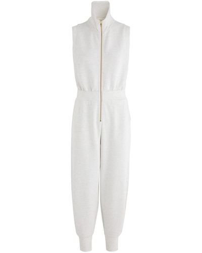 Varley Madelyn Stretch-Jersey Jumpsuit - White