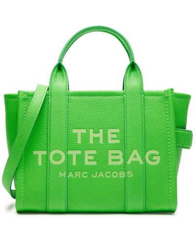 Marc Jacobs The Tote Mini Grained Leather Tote - Green