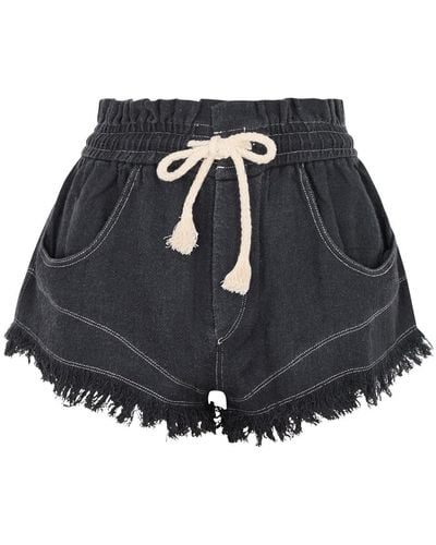 Isabel Marant Talapiz Silk Shorts - Black