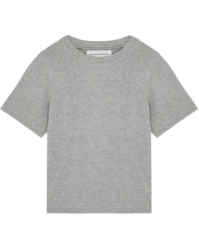 Extreme Cashmere N°267 Tina Cotton And Cashmere-blend T-shirt - Grey