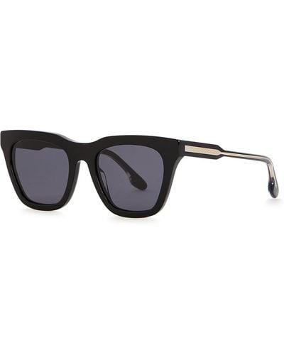 Victoria Beckham Square-frame Oversized Sunglasses, Sunglasses - Black