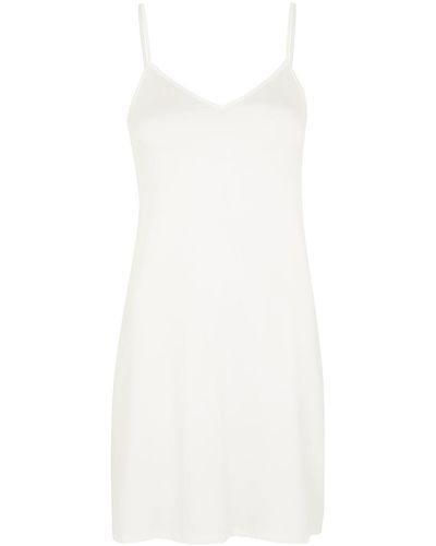 Hanro Satin Deluxe Slip Dress - White