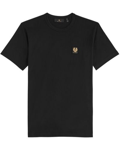 Belstaff Logo Cotton T-Shirt - Black