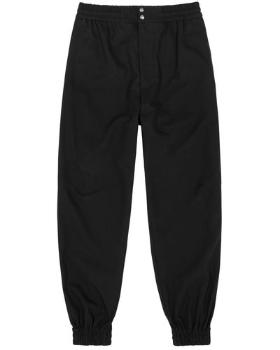 Alexander McQueen Cotton-Canvas Trousers - Black