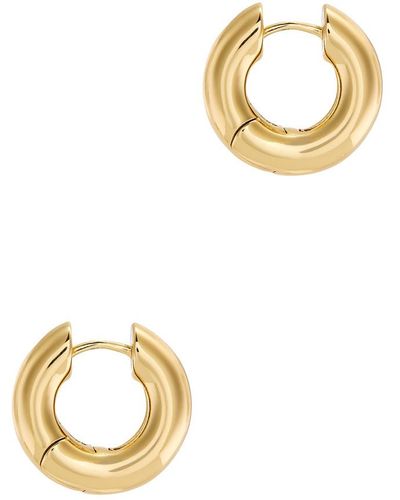Anni Lu The Big O 24kt -plated Hoop Earrings - Metallic