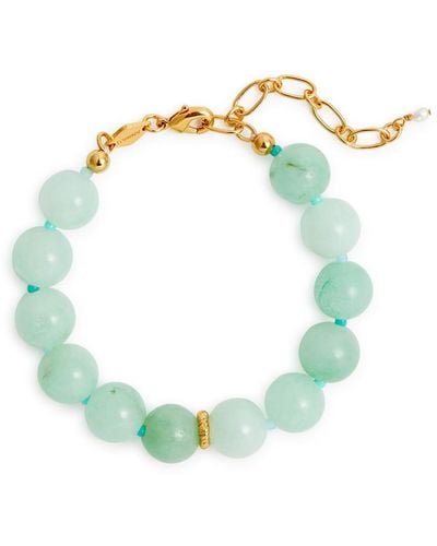 Anni Lu Seafoam Beaded Bracelet - Blue