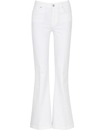 PAIGE Genevieve Flared Jeans - White