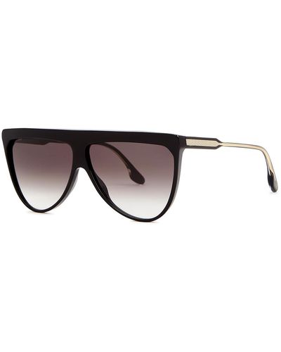 Victoria Beckham D-frame Sunglasses, Sunglasses, Gold Tone - Brown