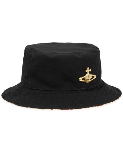 Vivienne Westwood Recycled Cotton Bucket Hat - Black