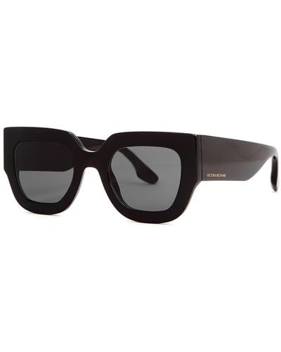 Victoria Beckham Black Square-frame Sunglasses
