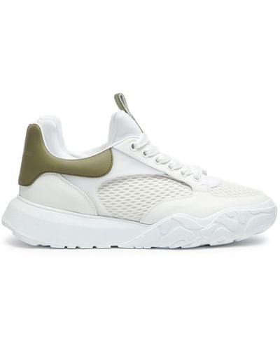 Alexander McQueen Court Panelled Mesh Trainers - White