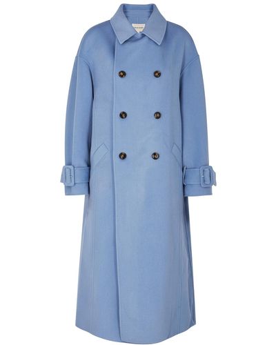 Loulou Studio Boras Wool-blend Felt Coat - Blue