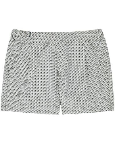 Gusari The London Printed Shell Swim Shorts - Gray