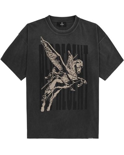 Represent Spirits Mascot Printed Cotton T-shirt - Black