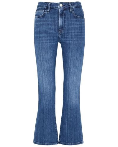 FRAME Le Crop Mini Boot Jeans - Blue
