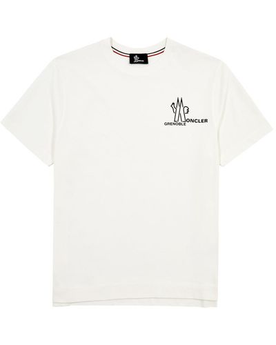 3 MONCLER GRENOBLE Day-Namic Logo Cotton T-Shirt - White