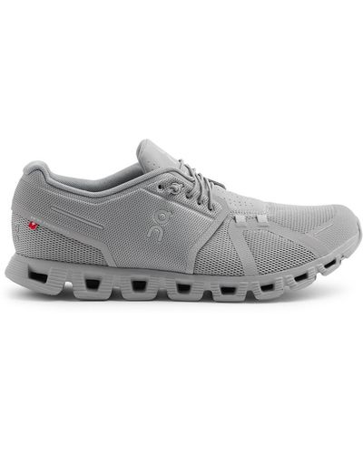 On Shoes Cloud 5 Panelled Mesh Trainers - Grey