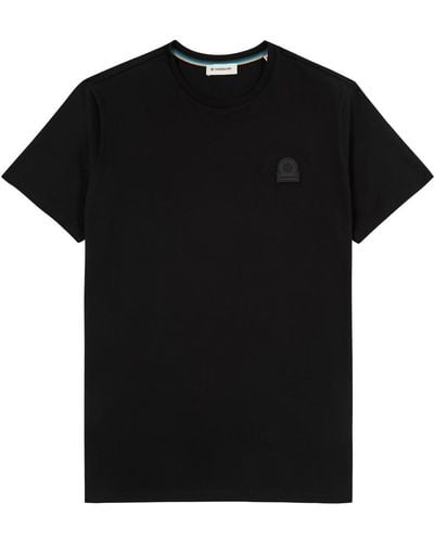 Sandbanks Logo Cotton T-Shirt - Black