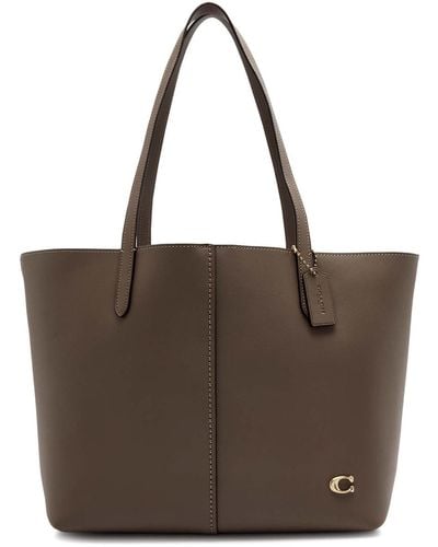 COACH North Leather Tote - Brown
