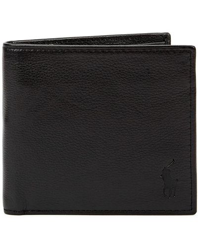 Polo Ralph Lauren Logo Leather Wallet - Black