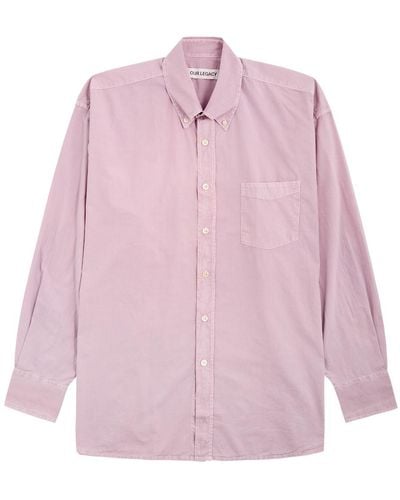 Our Legacy Borrowed Cotton Shirt - Pink