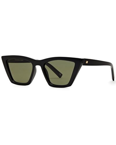 Le Specs Velodrome Cat-eye Sunglasses - Green