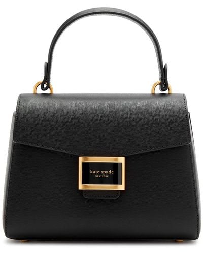 Kate Spade Katy Small Leather Top Handle Bag - Black