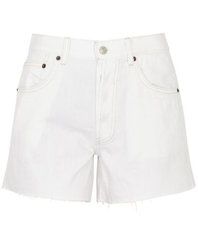 Free People Ivy Denim Shorts - White