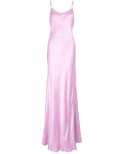 Victoria Beckham Satin Gown - Pink