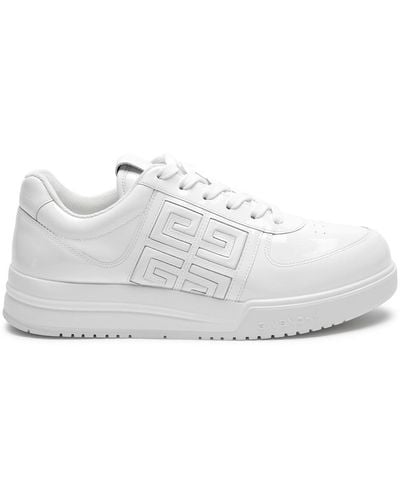 Givenchy G4 Glossed Leather Sneakers - White