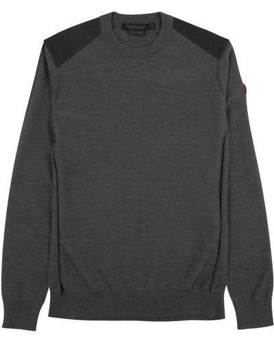 Canada Goose Dartmouth Panelled Wool Jumper - Grey