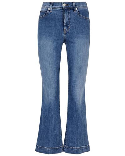 Veronica Beard Carson Flared-leg Jeans - Blue